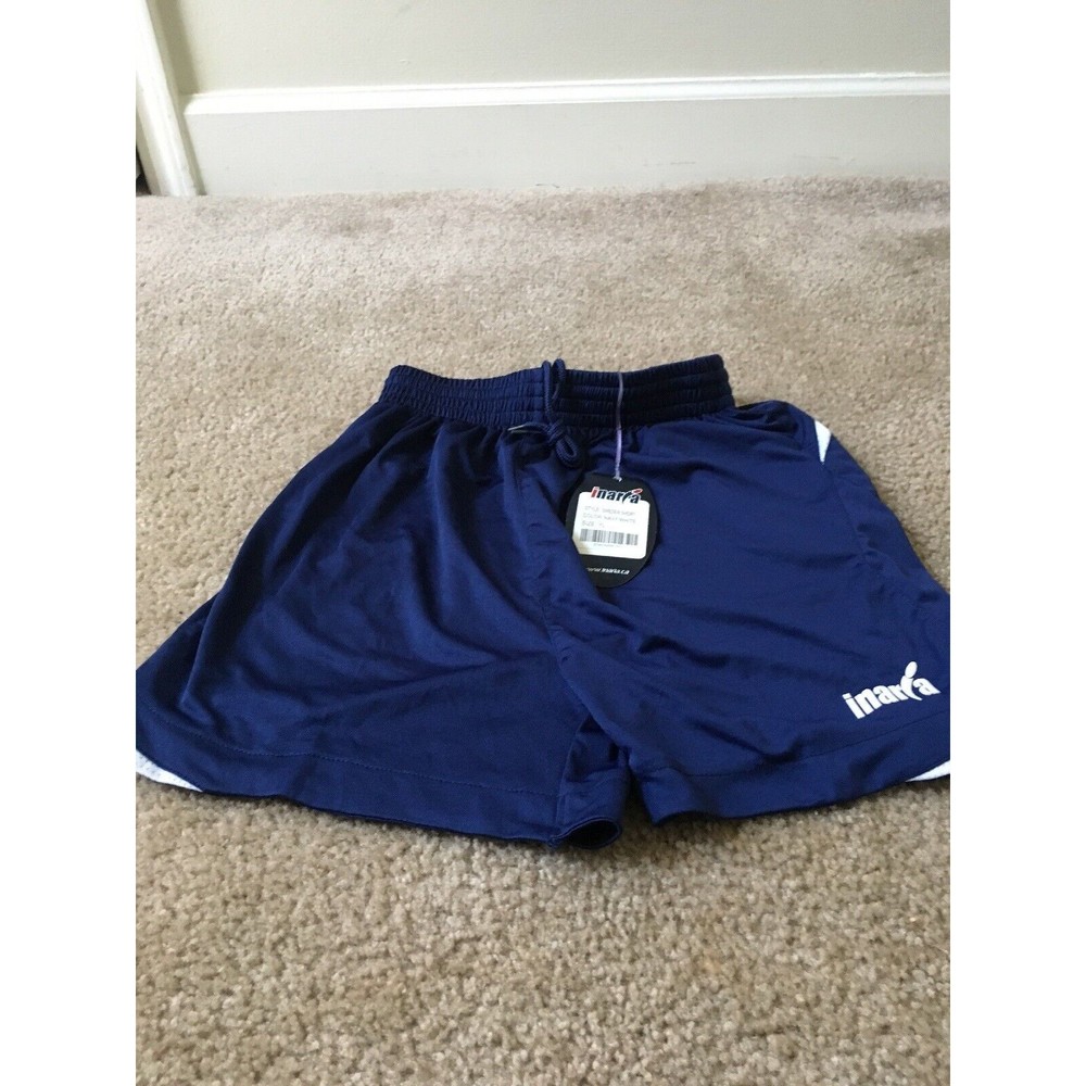 Inaria Boys Activewear Blue White Shorts Size Large Youth